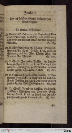 Innhalt der in diesem Stueck befindlichen Nachrichten