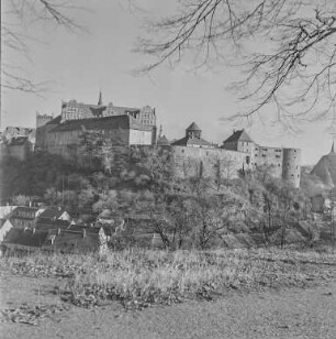 Bautzen : Blick vom Protschenberg auf Ortenburg mit Salzhaus