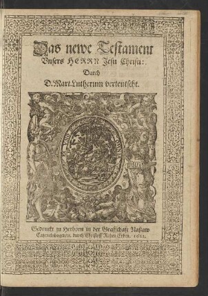 Das newe Testament Unsers Herrn Jesu Christi