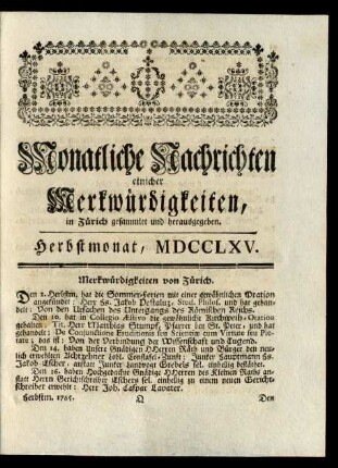 Herbstmonat, MDCCLXV