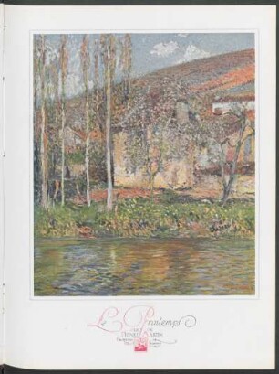 Le Printemps : Óleo de Henri Martin, propiedad del Dr. Francisco Llobet