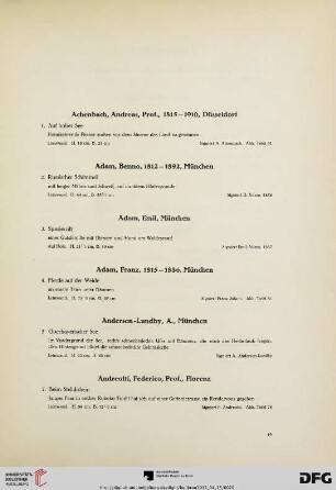 Gemälde (Nr. 1-305)