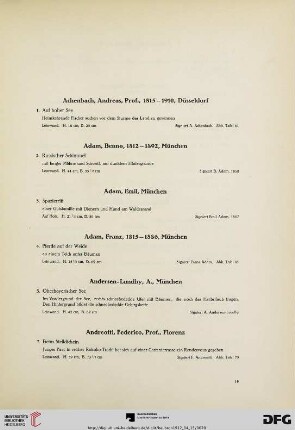 Gemälde (Nr. 1-305)