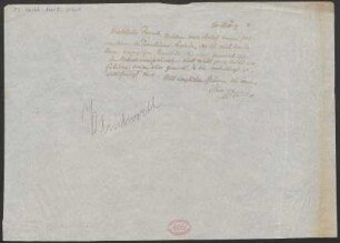 Brief an Karl Klindworth : 16.03.1914