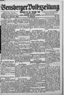 Bensberger Volkszeitung. 1907-1929