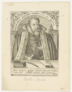 Bildnis des Wernerus Seutter