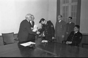 Ehrung der erfolgreichsten Polizeisportler des Regierungsbezirks Nordbaden.