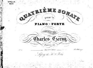Quatrième sonate pour le piano-forte : oeuv. 65