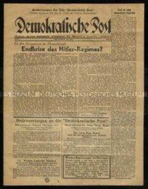 Zeitung "Demokratische Post" 1944, No. 24