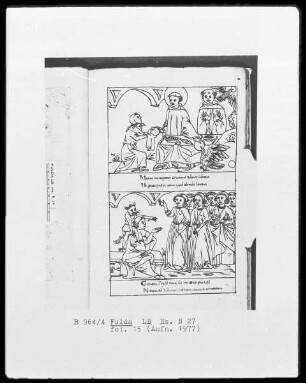 Illustrationen zur Vita Sancti Benedicti & Bis-Bini-Vita — ---, Folio 15rectoBildseite
