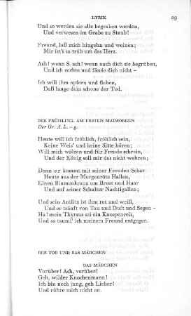 Der Tod und das Mädchen.
