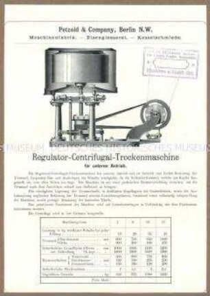 Regulator-Zentrifugal-Trockenmaschine