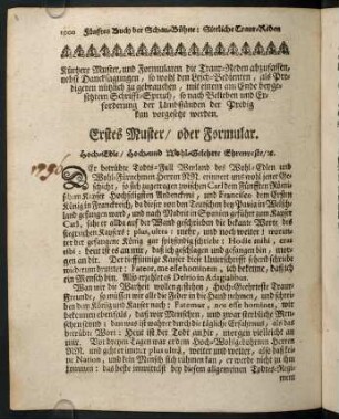 1000-1011, Kürzere Muster und Formularen die Erstes Muster oder Formular - Neuntes Muster