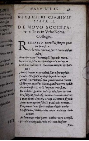 Hexametri Carminis Liber II.