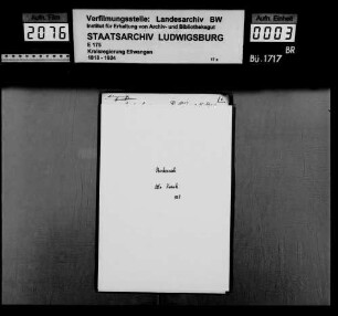 Bürgerrechtsangelegenheiten zu Oberkessach