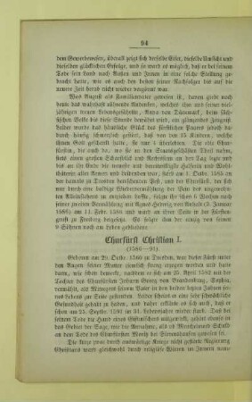 Churfürst Christian I