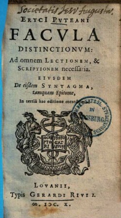Facula distinctionum : ad omnem lectionem & scriptionem necessaria