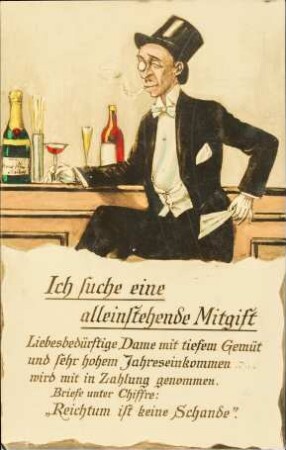 Ich suche eine alleinstehende Mitgift