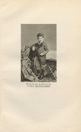 Walther Rathenau etwa sechsjährig