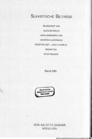 Indogermanisch, slawisch und baltisch : Materialien des vom 21. - 22. September 1989 in Jena in Zusammenarbeit mit der Indogermanischen Gesellschaft durchgeführten Kolloquiums