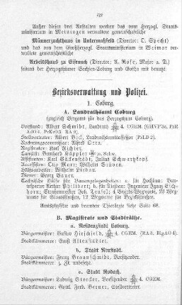 Bezirksverwaltung und Polizei