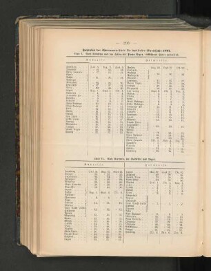 Fahrplan der Woermann-Linie für das dritte Vierteljahr 1891.