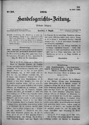 No. 31. 1. August 1874