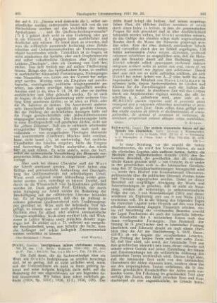 466-468 [Rezension] Schwartz, Eduard, Der sechste nicaenische Kanon auf der Synode von Chalkedon