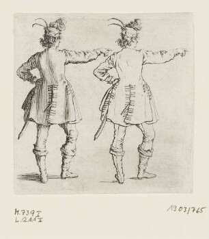 Türke von hinten, Blatt 14 der Folge "Varie Figure"