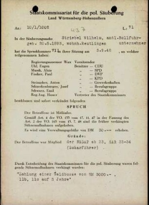 Striebel, Wilhelm