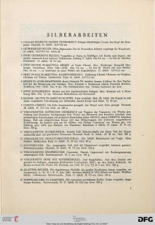 Silberarbeiten (Nr. 1-56)