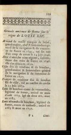 Grands amiraux de france ...