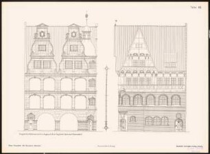 Neue Fassaden für Bremens Altstadt Ergebnis aus d. Wettbewerbe d. Vereins Lüder von Bentheim in Bremen, bearb. v. Richard Landé, Leipzig: Seitenansichten