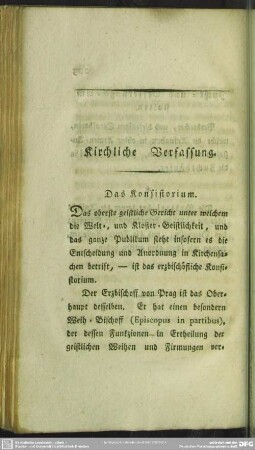 Kirchliche Verfassung
