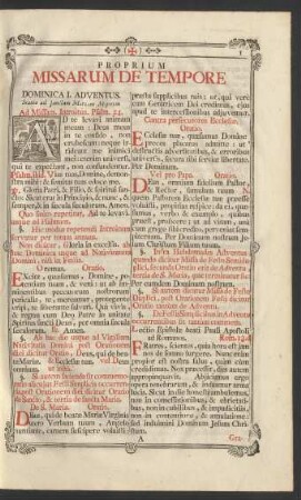 Proprium Missarum De Tempore