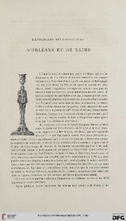 2. Pér. 14.1876: Expositions rétrospective d'Orléans et de Reims