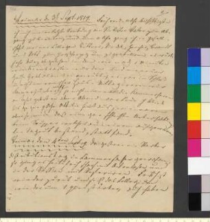 Brief von Goethe, August von an Goethe, Johann Wolfgang von