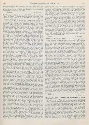 169-170 [Rezension] Zur Theologie Luthers