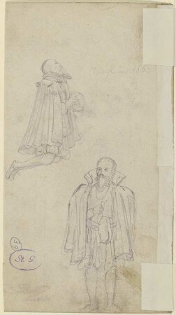 Studienblatt: Stifterfiguren (?)