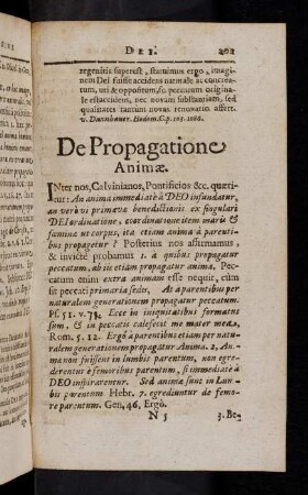 201-206, De Propagatione Animae. De Immortalitate Animae.