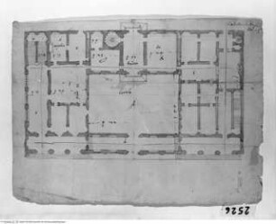 Barbiano (vicino Bologna), Villa Guastavillani, Kasino, Grundriss des Erdgeschosses