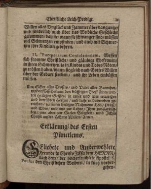Erklärung des Ersten Pünctleins