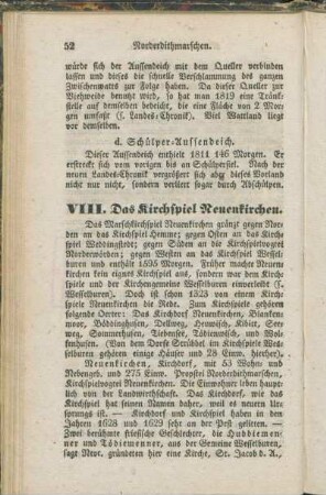 VIII. Das Kirchspiel Neuenkirchen.