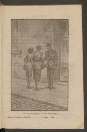 ... halló en la puerta de la calle a don Juan. - [Ilustración]
