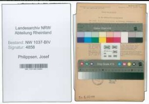 Entnazifizierung Josef Philippsen , geb. 13.01.1896 ()