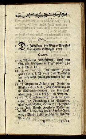 Folio. - Quart.
