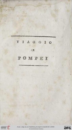 Viaggio a Pompei