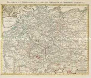 Carte des Postes d'Allemagne et de Pays voisins