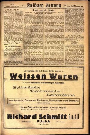 Zweite Ausgabe vom Sonntag, den 06. Februar 1927.