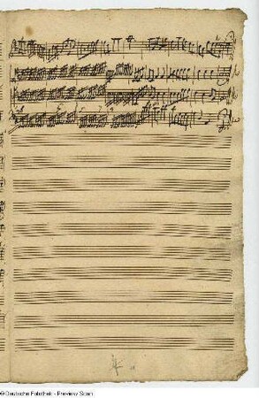Seite 11 der Partitur: Schluß Sonate